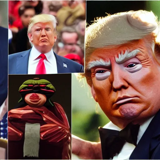 Prompt: donald trump as jabba the hut