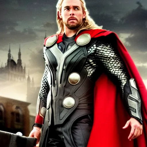 Prompt: christopher walker as thor