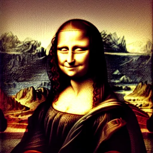 Image similar to X-ray footage of Mona Lisa, photo