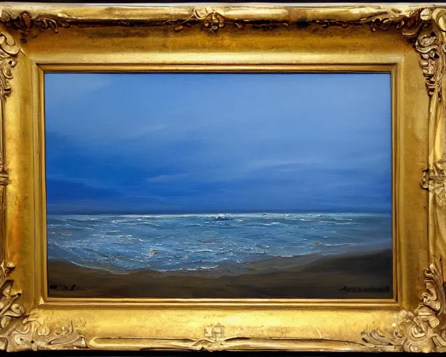 Image similar to Seascape. Oil on canvas. Leon Spillaert.