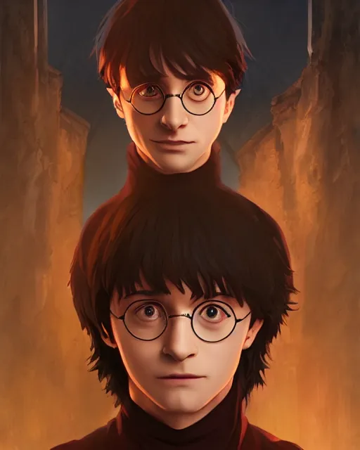 Image similar to harry potter, full shot, atmospheric lighting, detailed face, by makoto shinkai, stanley artger m lau, wlop, rossdraws, james jean, andrei riabovitchev, marc simonetti, krenz c