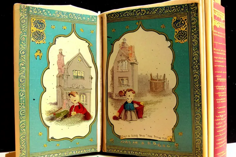 Image similar to antique victorian popup book childrens story book