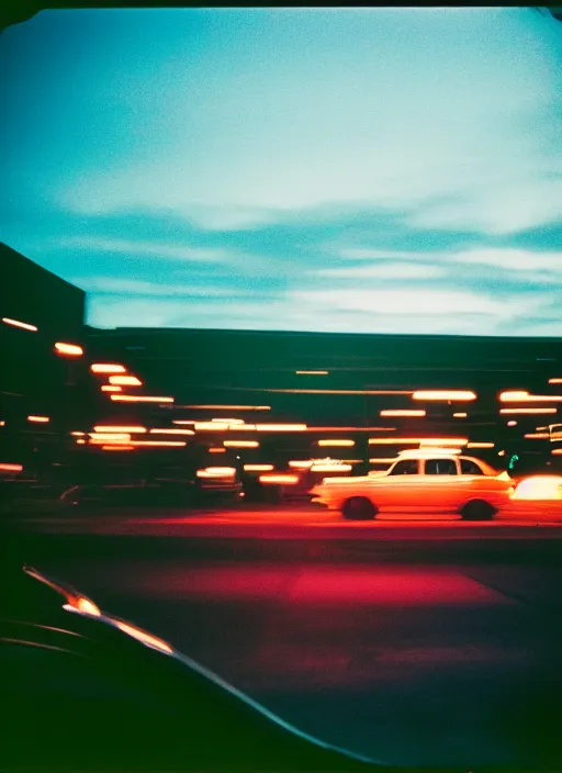 Image similar to Waiting in the car Waiting for the ride in the dark At night the city grows Look at the horizon glow Drinking in the lounge Following the neon signs Waiting for a word Looking at the milky skyline The city is my church It wraps me in its blinding twilight, cinestill 800