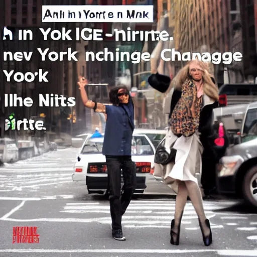 Prompt: in a new - york minute, everything can change.
