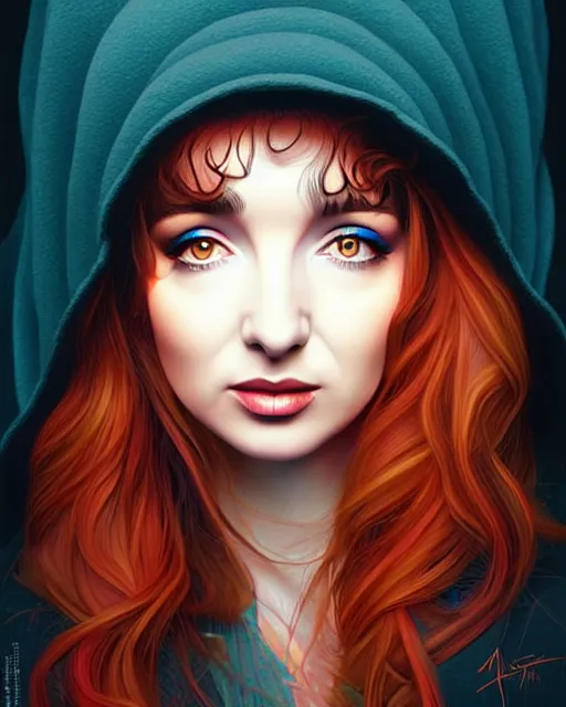 Image similar to richly detailed color illustration young kate bush illustrated by artgerm and mina petrovic and timothy kong and marina federovna. 3 - d shadowing