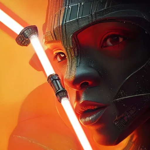 Prompt: star wars sith lord empire Rihanna profile picture by Greg Rutkowski, dynamic pose, intricate details, futuristic, volumetric lights, streetwear, studio ghibli, Organic Painting , Matte Painting, geometric shapes, hard edges, trending on the artstation, fantasy LUT, realistic by Sachin Teng + Martin Grip + Moebius + Patrick Gleason, smooth, sharp focus, techwear, Industrial Scifi, detailed illustration, character portrait,-C 8.5