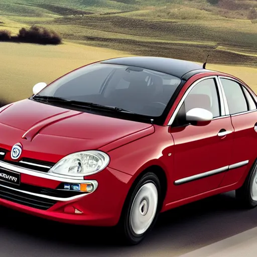 Prompt: Fiat sedan from 2006