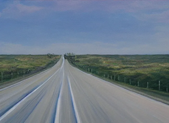 Prompt: a highway of diamonds with nobody on it, beautiful painting, award - winning, extremely detailed, fantastic quality,