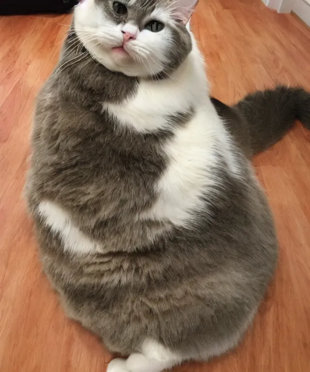 Prompt: the fattest cat alive