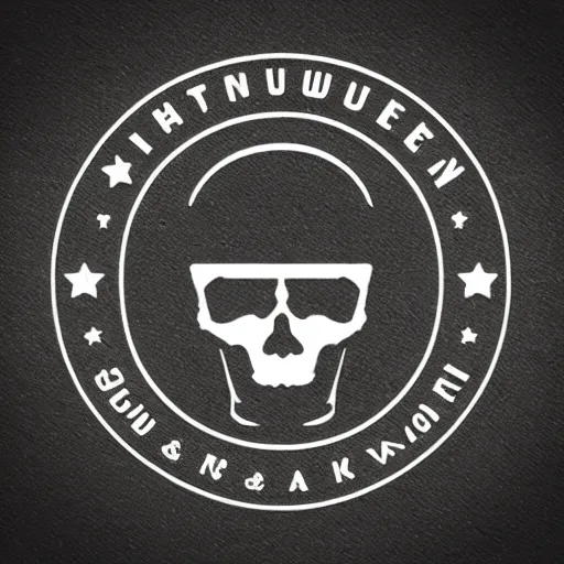 Image similar to night piracy, modern, pictorial make, iconic logo symbol