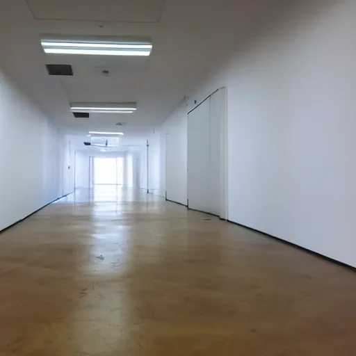 Prompt: the big empty room, liminal space