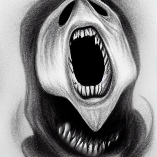 horror art drawing