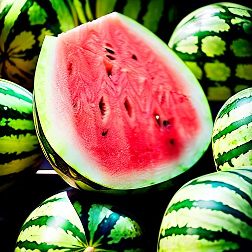 Image similar to watermelon, but inside is just water