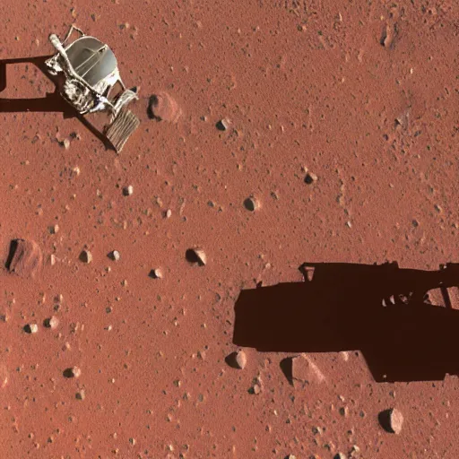 Image similar to the first image of human walking on mars