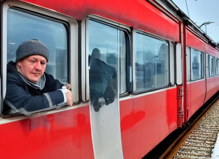 Image similar to train driver of the Russian Railways