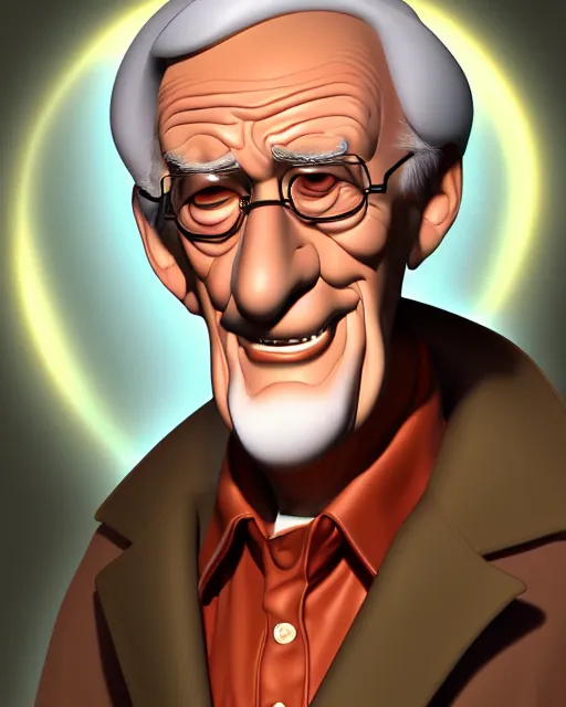 Image similar to friendly old man character portrait, by don bluth, highly detailed, dynamic shadows, 4 k, wallpaper - 1 0 2 4