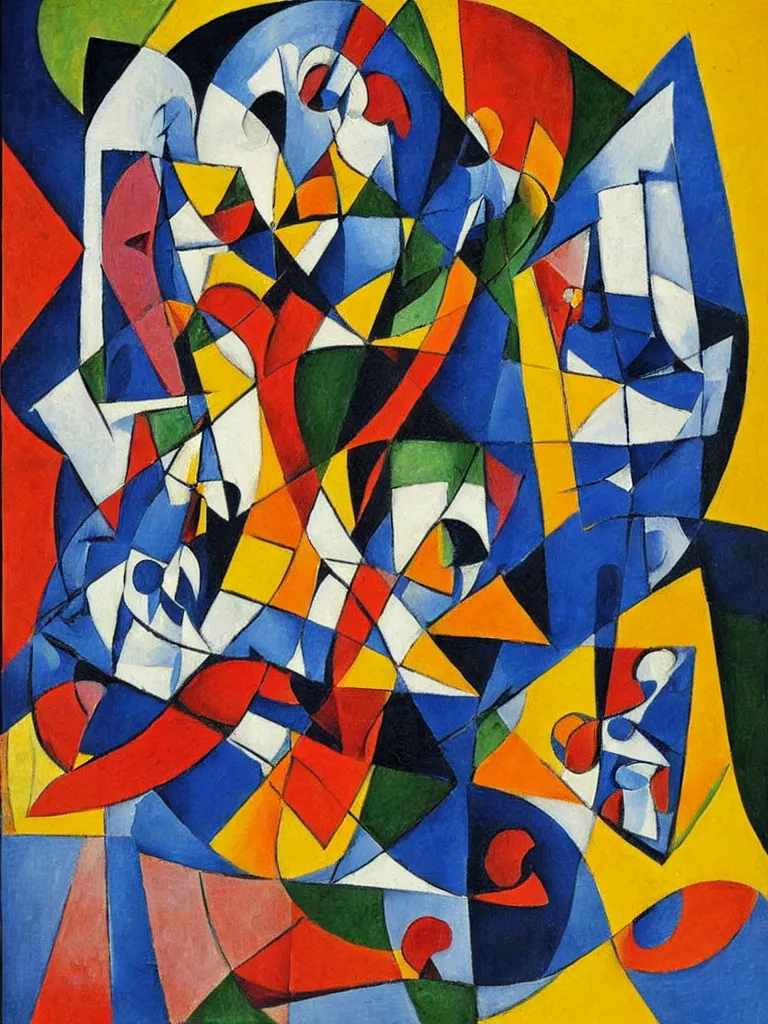 Prompt: a cubism painting by emilio pettoruti,