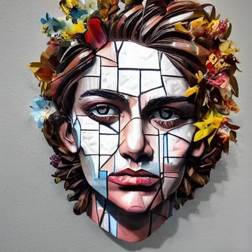 Image similar to A beautiful sculpture of handsome man. How do you know that is love until it hurts? how can love prove its value without tearing a heart apart? When is self preservation egoism. by Sandra Chevrier intuitive