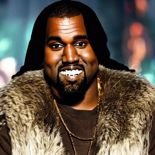 Prompt: kanye west as a character in avatar ( 2 0 0 9 )