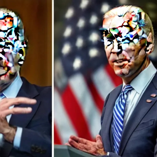 Prompt: Joe Biden with the body of a Bionicle