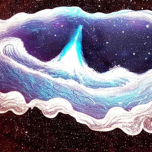 Prompt: cosmic tidal wave