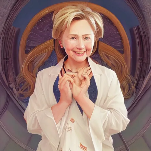 Image similar to ultra realistic illustration, hillary clinton as a child anime, intricate, elegant, highly detailed, digital painting, artstation, concept art, smooth, sharp focus, illustration, art by artgerm and greg rutkowski and alphonse mucha and wlop