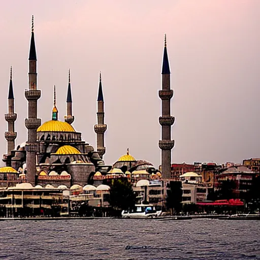 Prompt: magic towers in istanbul