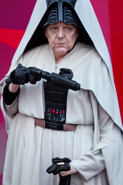 Prompt: Angela Merkel as Sith lord