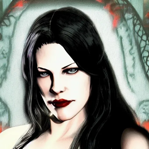 Image similar to liv tyler, vampire the masquerade bloodlines, troika games, vtmb, vtm