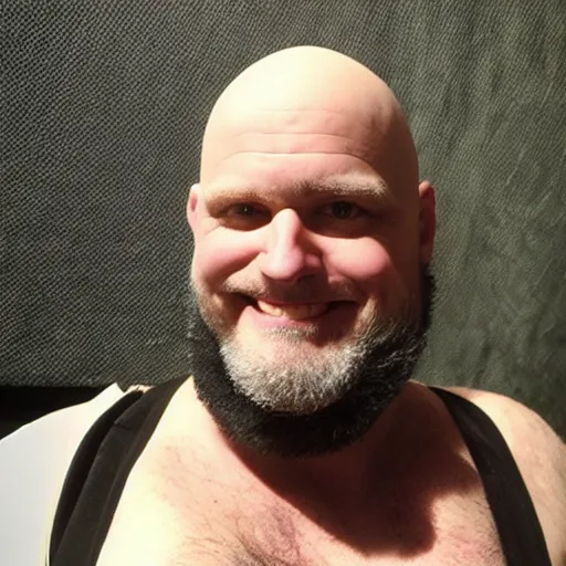 Prompt: bald ethan van sciver with a trimmed grey beard and point nose as an anime character
