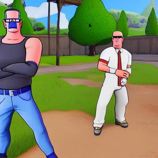 Image similar to Hank Hill in Fortnite