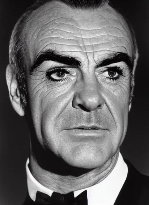 Image similar to young sean connery portrait, face and shoulders focus