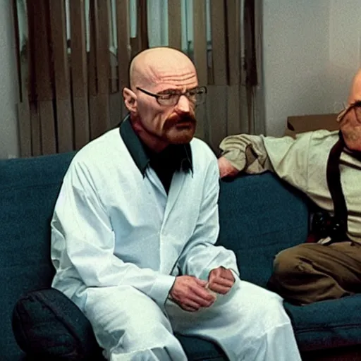 Image similar to walter white meets walter לבן, his jewish version