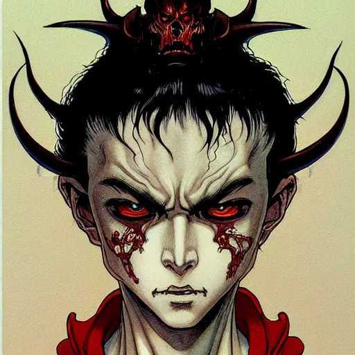 Prompt: prompt : portrait of diablo character painted in miyazaki color style drawn by katsuhiro otomo and takato yamamoto, inspired by fables, china doll face, smooth face feature, intricate oil painting, high detail, sharp high detail, manga and anime 2 0 0 0