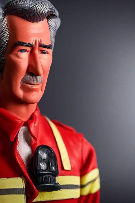 Prompt: a plasticine model of randy mantooth as a fire fighter dramatic lighting, 8 k, beautiful, rich colours, highly detailed photograph