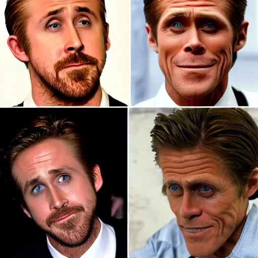 Prompt: ryan gosling vs willem dafoe