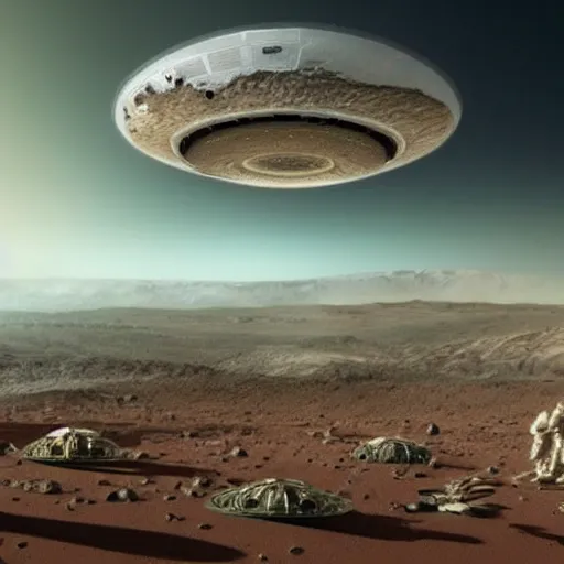 Image similar to mars colonization, aliens