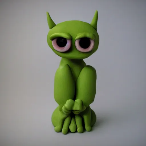 Image similar to cute clay monster santani deviantart