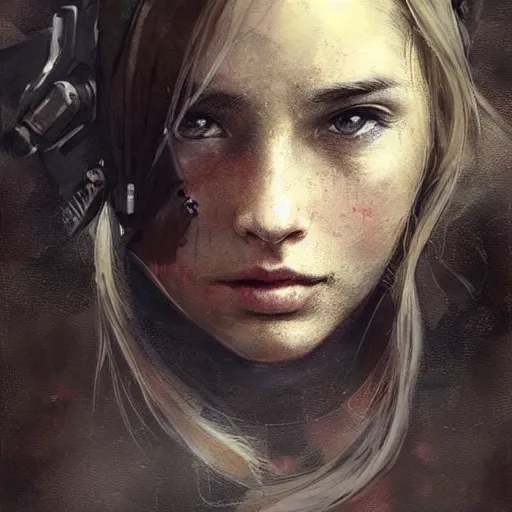 Image similar to only love is with us now something warm and pure, colourised, face portrait, epic, tragic, military art, fantasy, dieselpunk, hd shot, digital portrait, beautiful, artstation, comic style, by artgerm, guy denning, jakub rozalski, magali villeneuve and charlie bowater