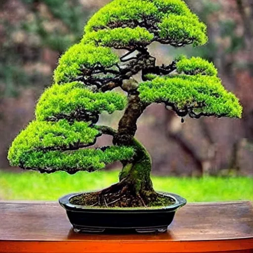 Image similar to beautiful photo of bonsai , very relaxing