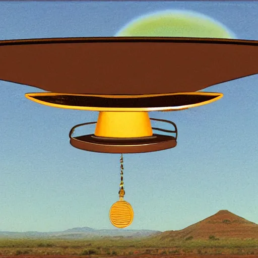 Prompt: a flying saucer, detailed