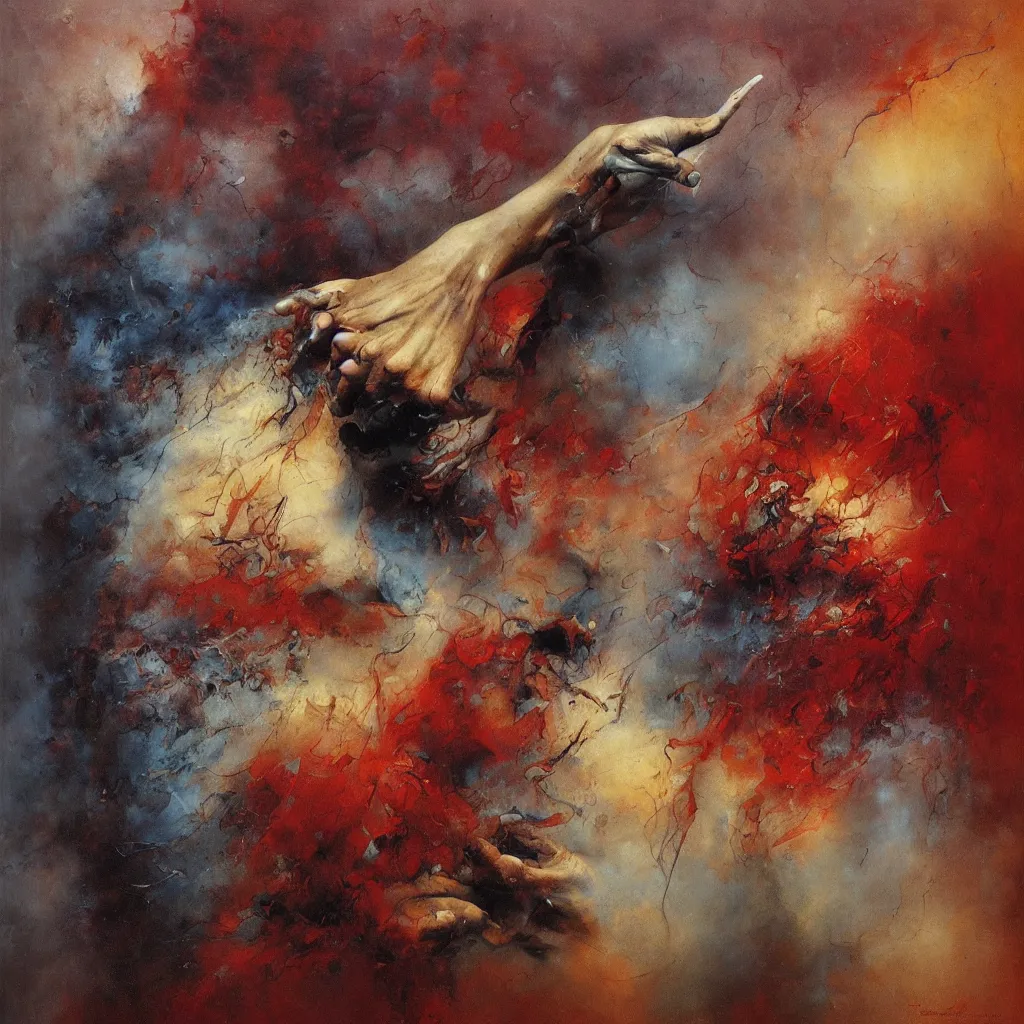 Image similar to gestures composition abstract, magical, realism, by seveso, asencio, zdzislaw beksinski, kieth thomsen