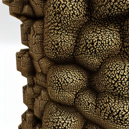 Prompt: photorealistic 3 d rendering of 3 d cellular automata developed. highly detailed octane render and vray, volumetric lighting, raytracing, unreal engine