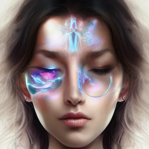 Image similar to beautiful realistic portrait of astral portal by artgerm