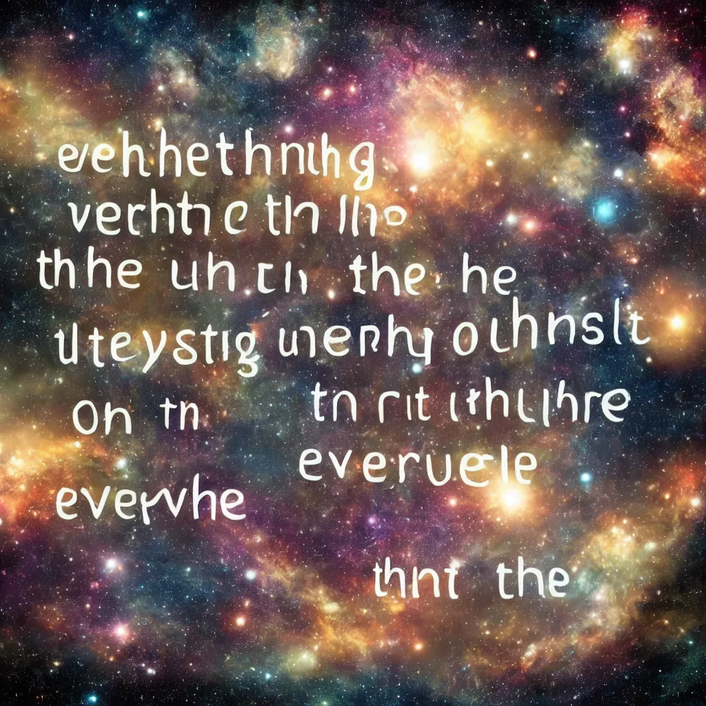 Prompt: everything in the entire universe