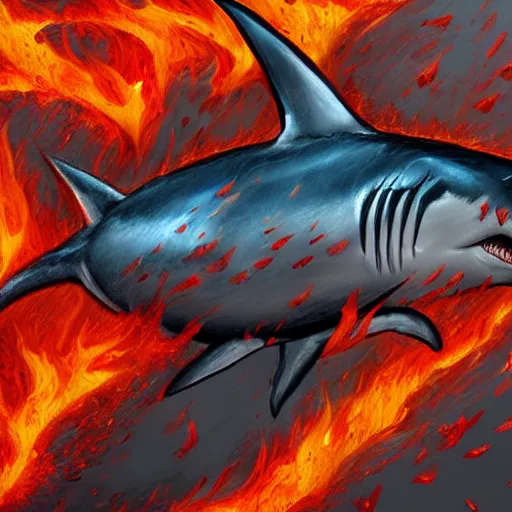 Image similar to flaming sharknado, highly detailed, realistic, trending on art station