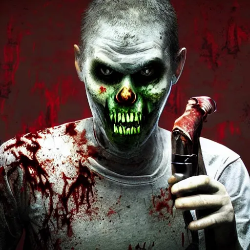 Image similar to halal zombie from left 4 dead Dark of komsomolsk realistic