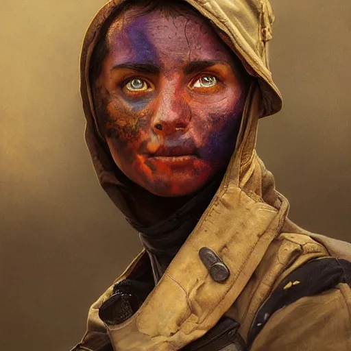 Image similar to portrait of a hero firefighter, bruised, covered in dirt, confident and proud, dramatic, intricate, headshot, highly detailed, digital painting, artstation, concept art, sharp focus, cinematic lighting, illustration, art by artgerm and greg rutkowski, alphonse mucha, cgsociety