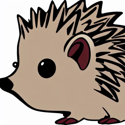 Image similar to cute adorable hedgehog sideview vector art