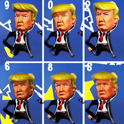 Image similar to trump as a fortnite skin